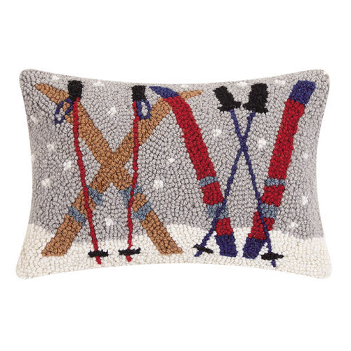 Peking Handicraft Ski Set Pillow