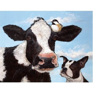 Unlikely Friends Greeting Card